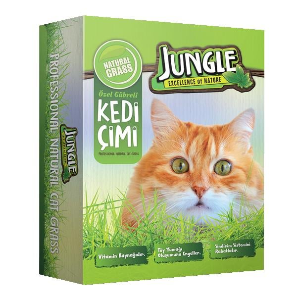 Jungle Fileli Kutulu Kedi Çimi