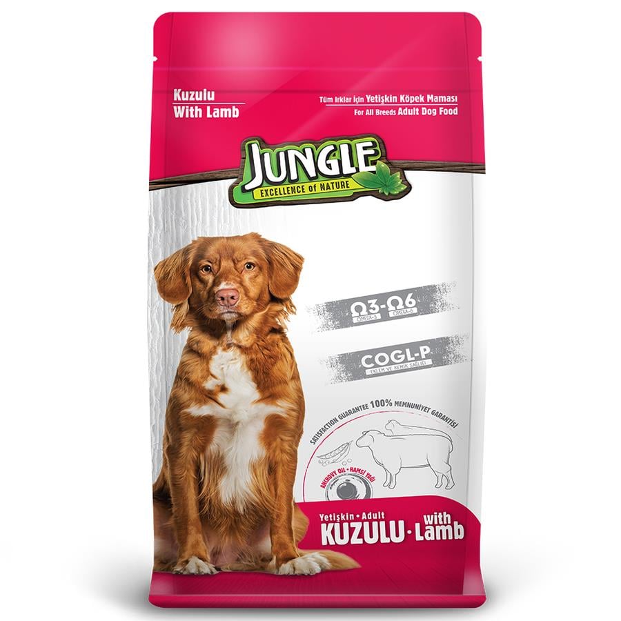 Jungle Kuzulu Yetişkin Köpek Maması 15 Kg