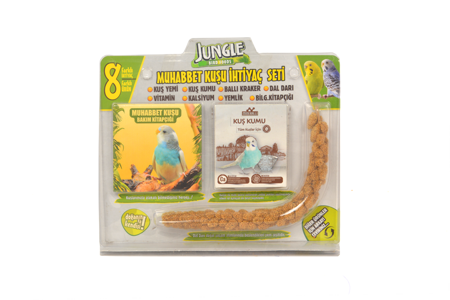 Jungle Muhabbet Kuşu İhtiyaç Seti