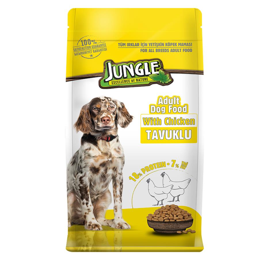 Jungle Tavuklu Yetişkin Köpek Maması 15 Kg