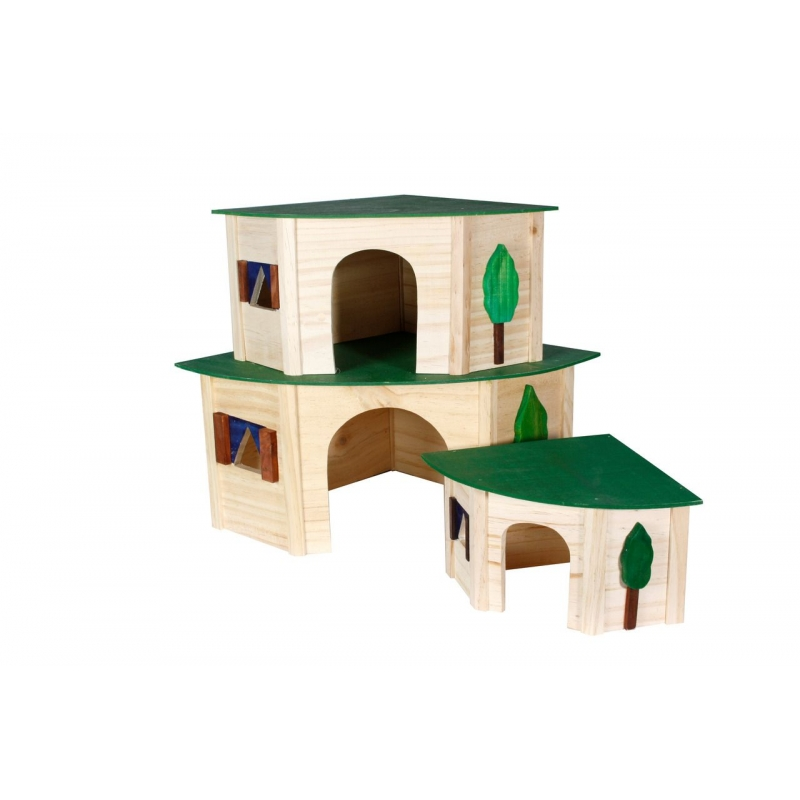 Karlie Ahşap Kemirgen Evi 18x18x13 Cm