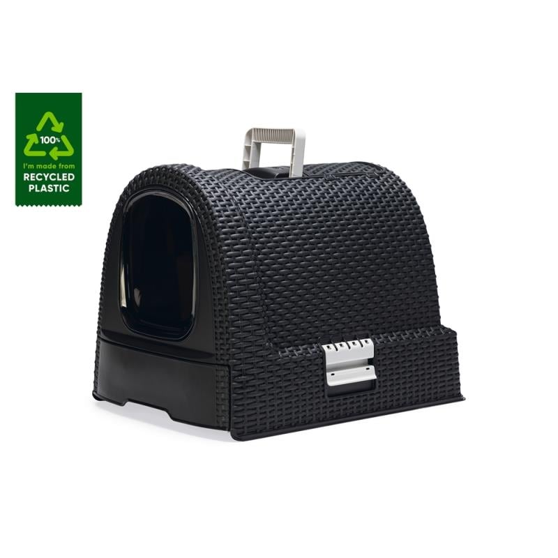 Karlie Çekmeceli Kapalı Kedi Tuvaleti Antrasit 51x38,5x39,5 Cm