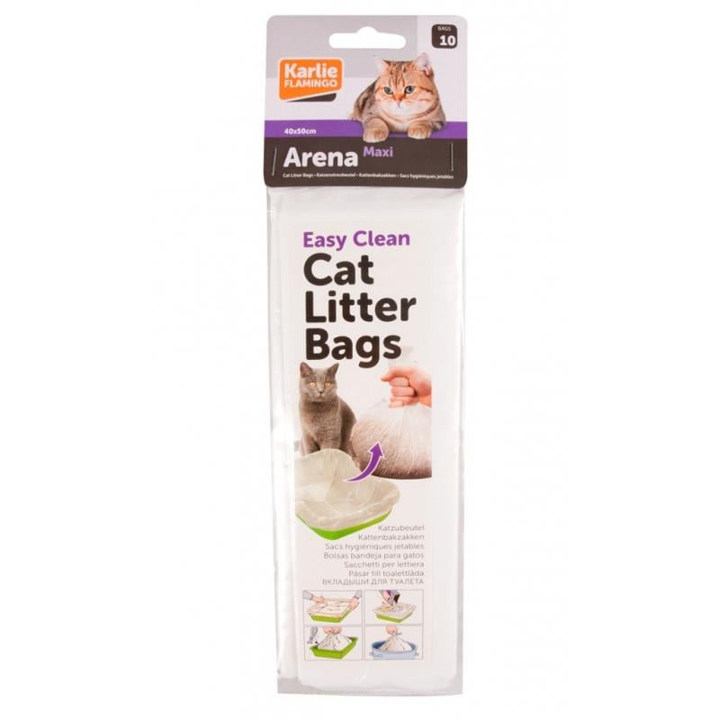 Karlie Kedi Tuvaleti Poşeti Maxi 10'lu 40x50 Cm