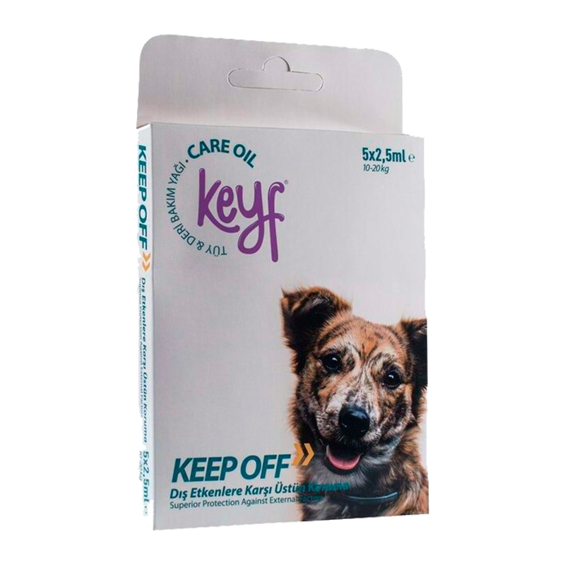 Keyf Köpek Tüy Deri Ense Damlası 5'li (10-20 Kg)