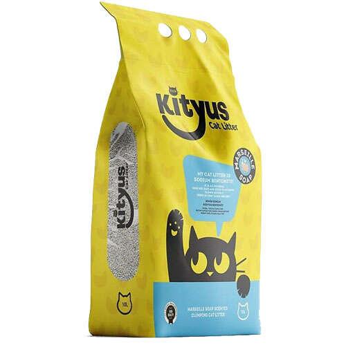 Kityus Aura Green Marsilya Kokulu Topaklanan İnce Kedi Kumu 10 Lt