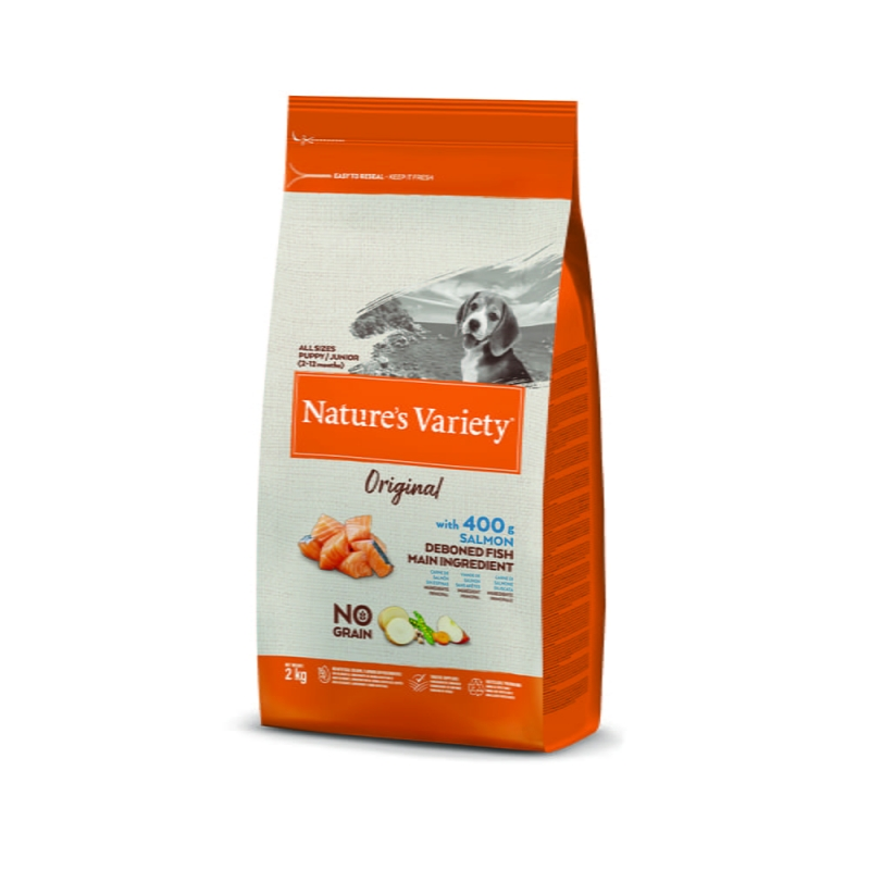 Nature's Variety Dog No Grain Junior Salmon - Yavru Köpek Tahılsız Somonlu  2 Kg