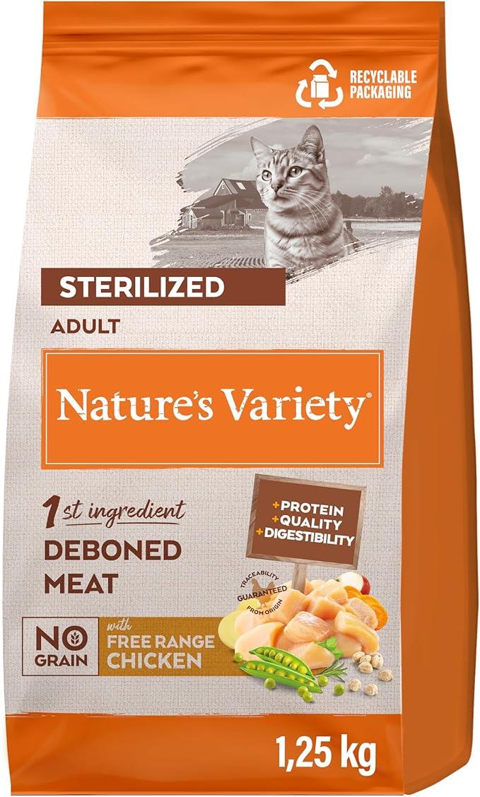 Nature's Variety Selected Tavuk Etli Tahılsız Kısırlaştırılmış Kedi Maması 1,25 Kg