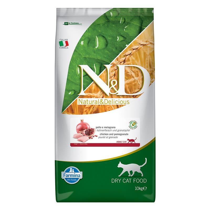 N&D Prime Tahılsız Tavuk Nar Yetişkin Kedi Maması 10 Kg