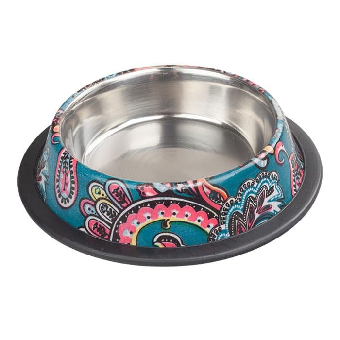 Oripet Asr(Isbl) Hint Desenli Yeşil Köpek Mama Su Kabı 64 Oz