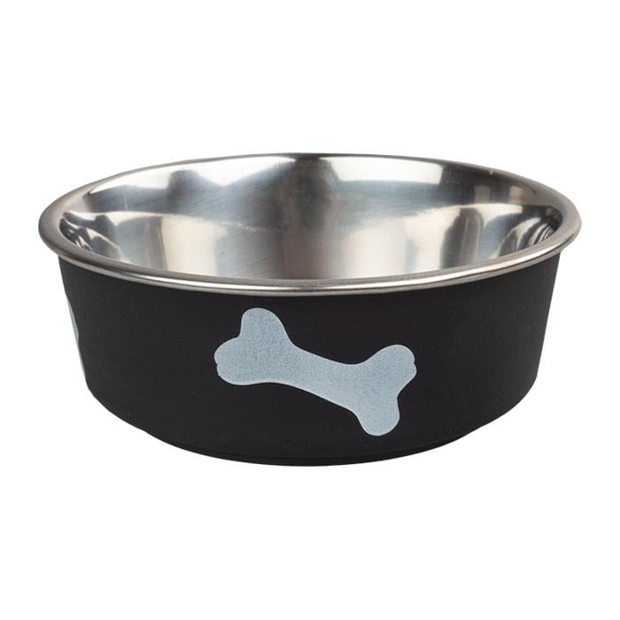 Oripet Kemik Desenli Siyah Mama Kabı S 17 cm 830 Ml