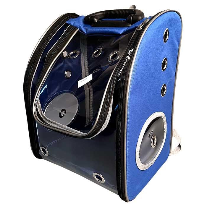 Petpretty Şeffaf Siyah Kedi ve Köpek Taşıma Sırt Çantası 30x25x40 Cm