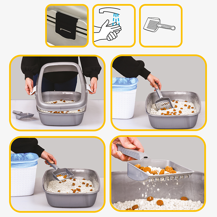 PlasArt Açık Kedi Tuvaleti (Eleksiz) 42x61 5x23 Cm