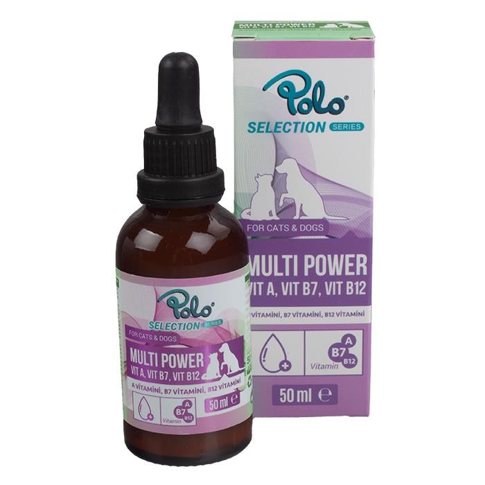 Polo Multi Power Kedi ve Köpekler İçin Multi Vitamin Damla 50 Ml