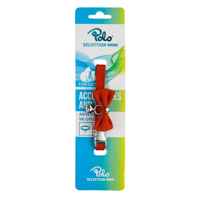 Polo Zilli Papyonlu Kadife Kedi Boyun Tasması