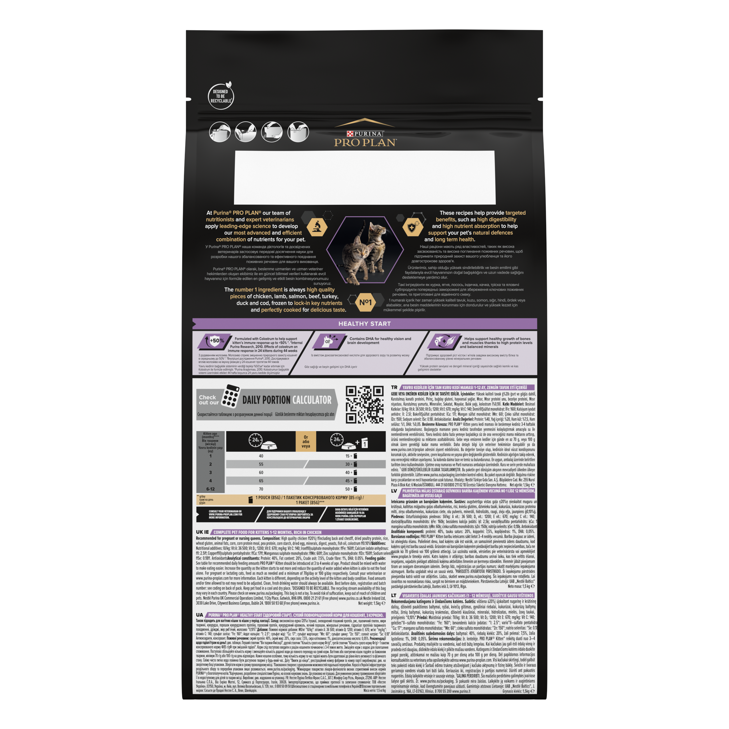 Pro Plan Kitten Tavuklu Yavru Kedi Maması 10 Kg