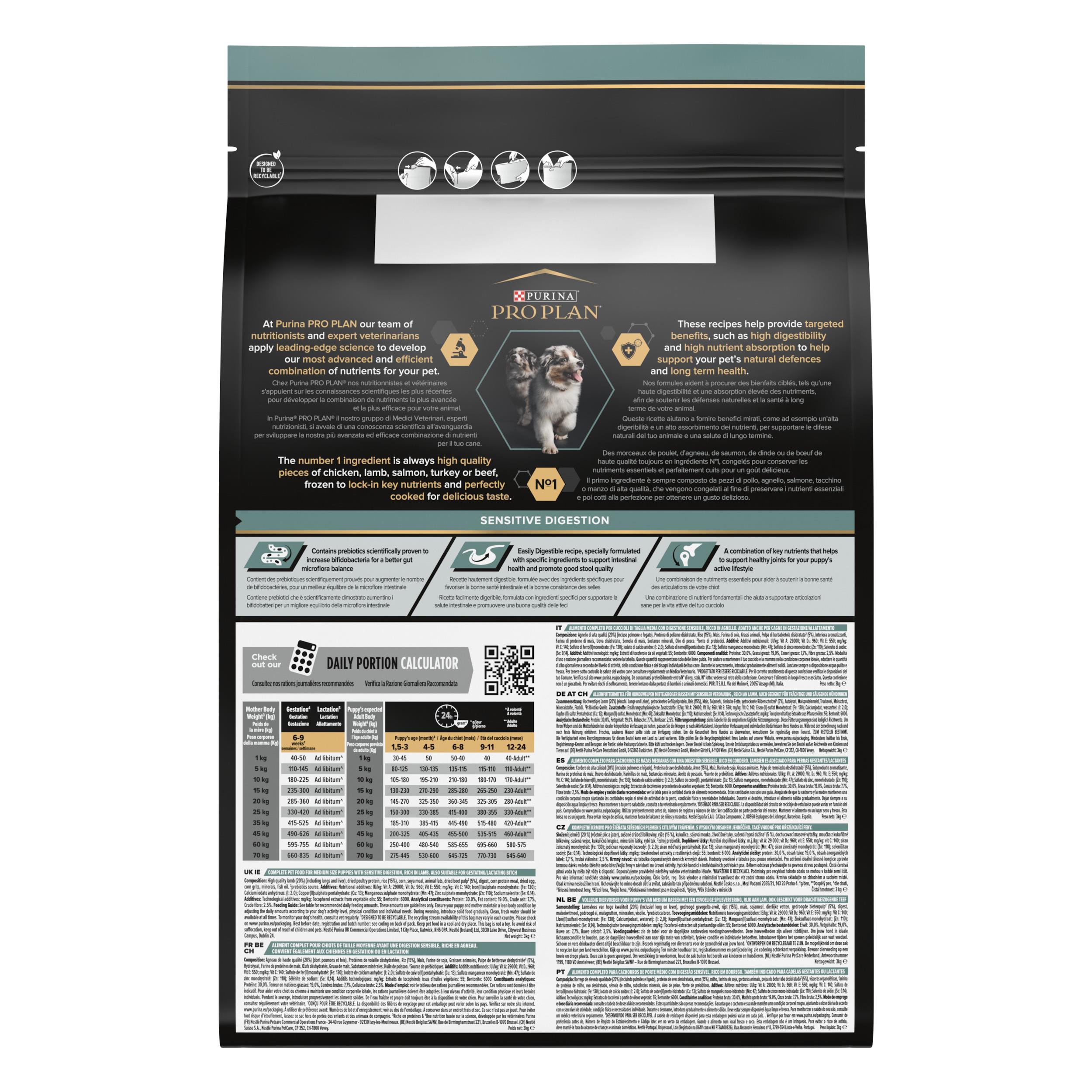 Pro Plan Medium Puppy Kuzu Etli Orta Irk Yavru Köpek Maması 3 Kg