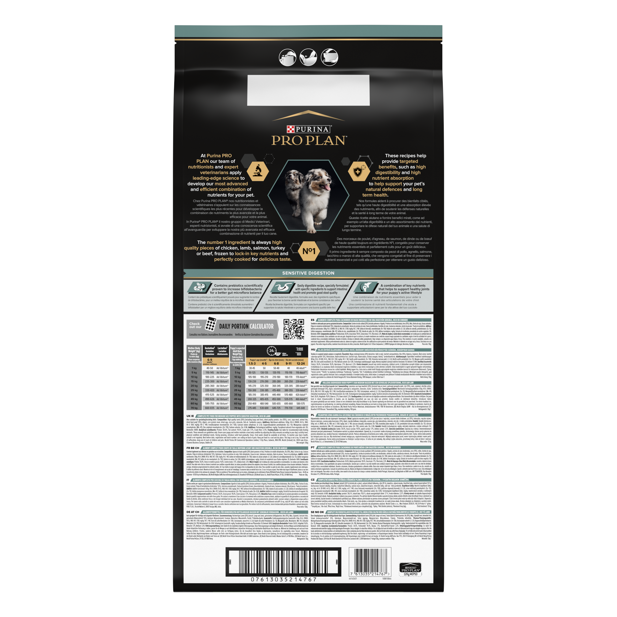 Pro Plan Medium Puppy Kuzulu Orta Irk Yavru Köpek Maması 12 Kg