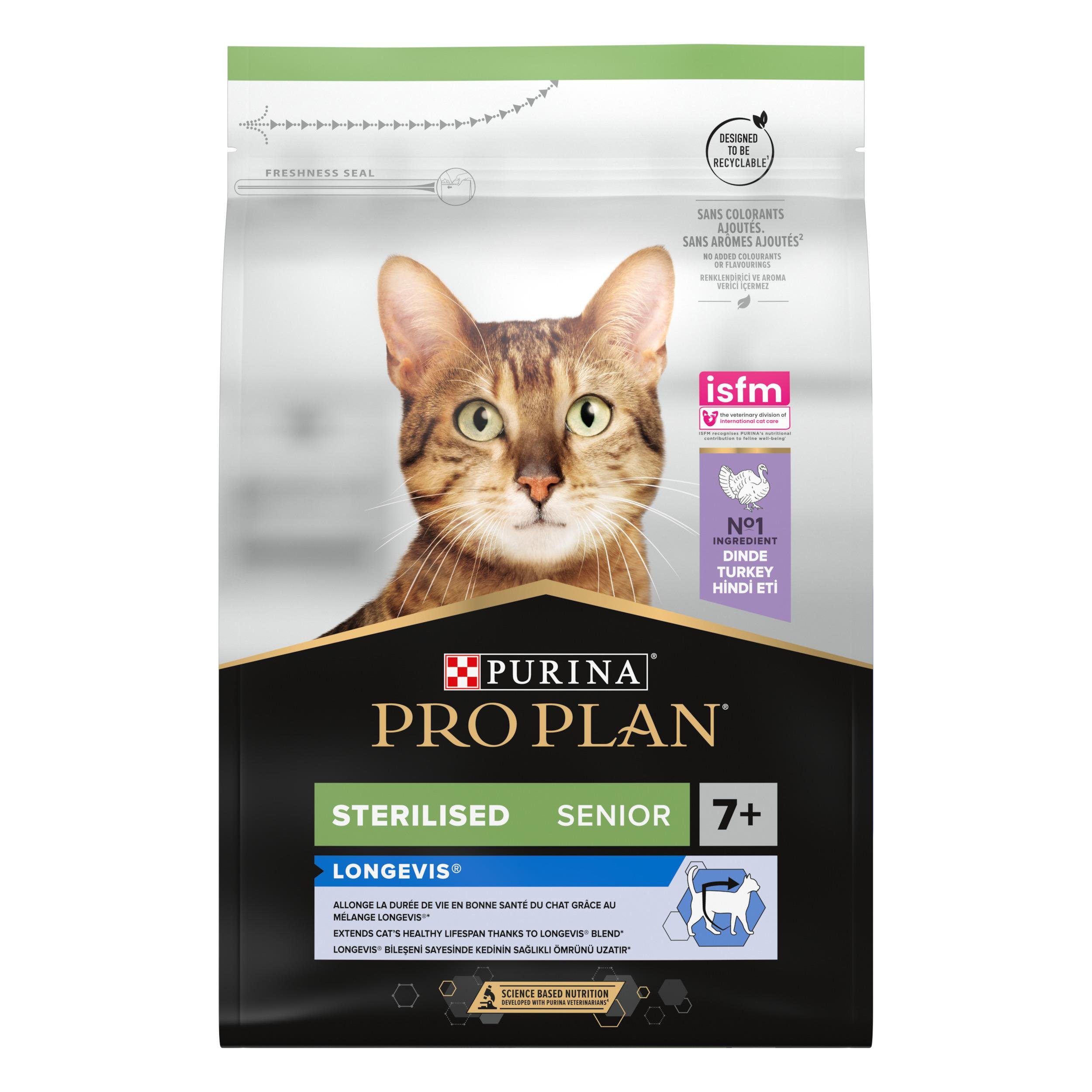 Pro Plan Sterilised Hindili 7+ Kısırlaştırılmış Yaşlı Kedi Maması 3 Kg