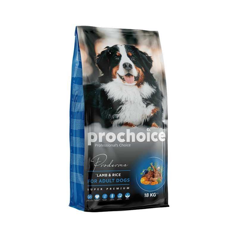 Prochoice Proderma Kuzulu ve Pirinçli Yetişkin Köpek Maması 18 Kg