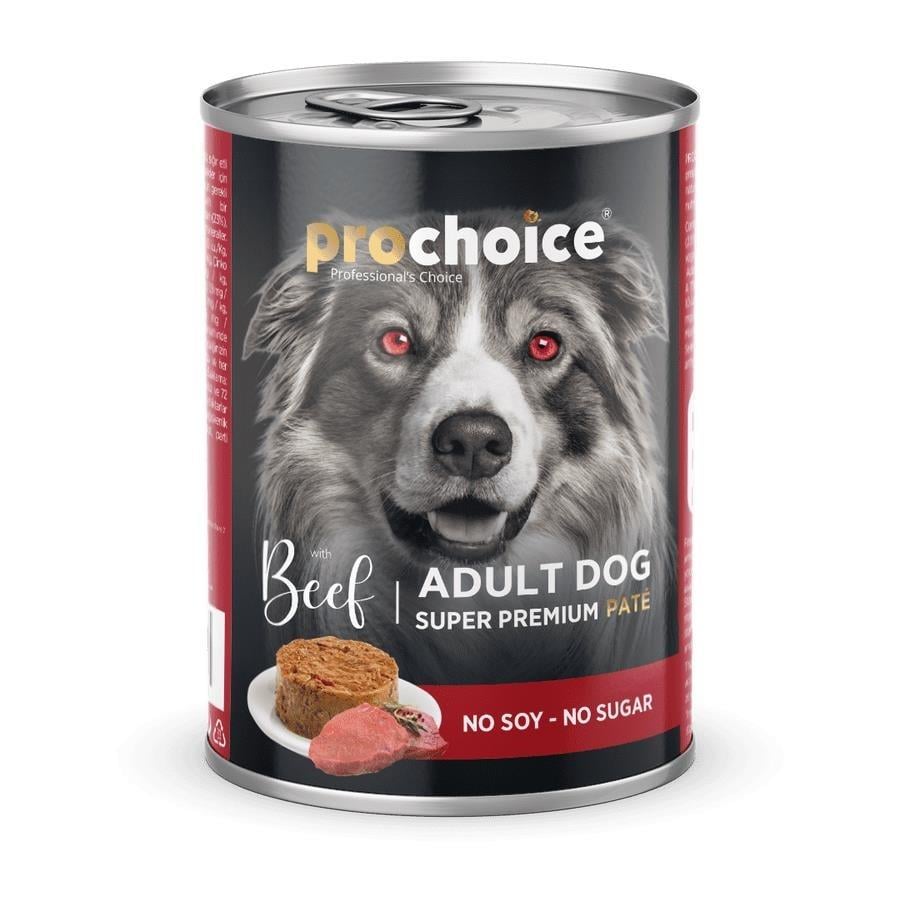 Prochoice Sığır Etli Şekersiz Ezme Yetişkin Köpek Konservesi 400 Gr