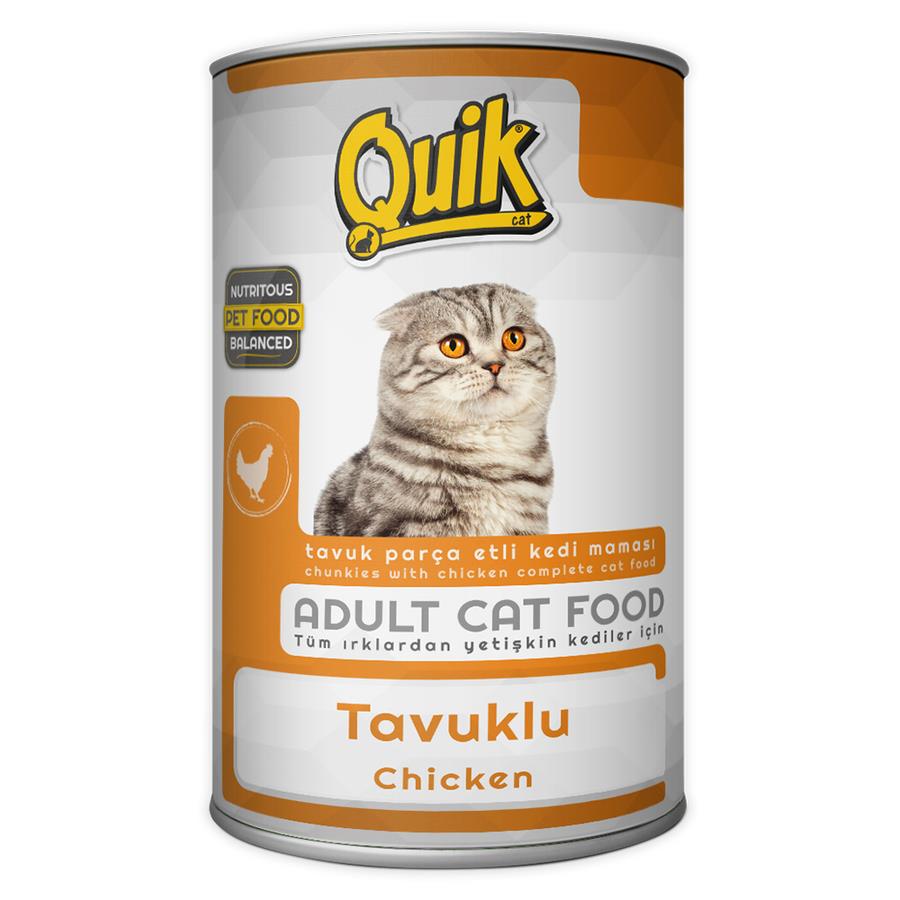 Quik Tavuklu Yetişkin Kedi Konservesi 415 Gr