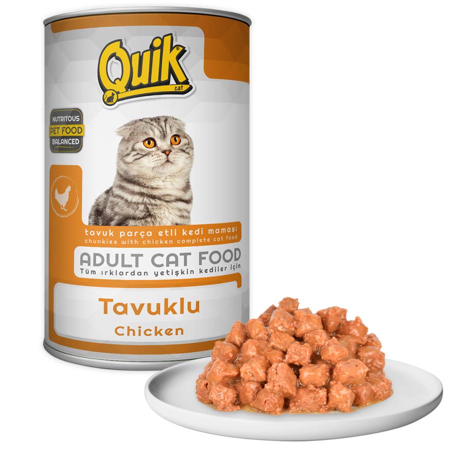 Quik Tavuklu Yetişkin Kedi Konservesi 415 Gr