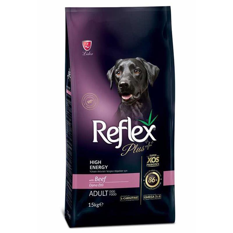 Reflex Plus High Energy Dana Etli Yetişkin Köpek Maması 15 Kg