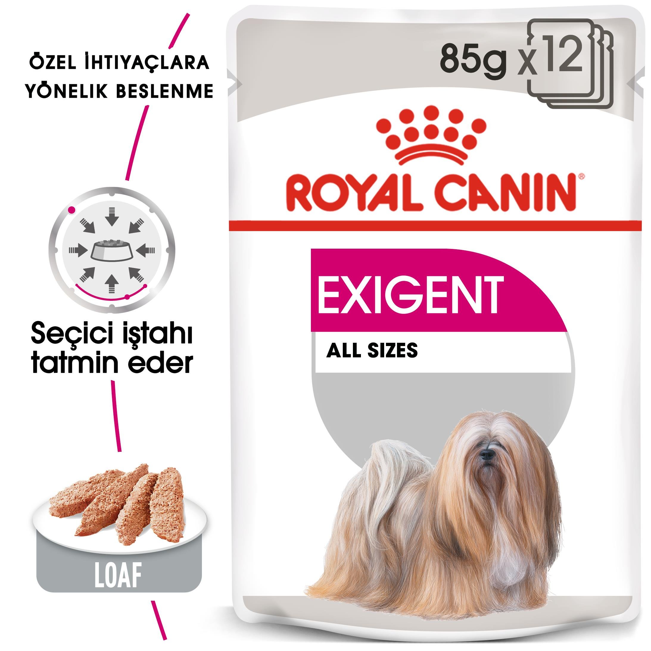 Royal Canin Exigent Loaf Pouch Yetişkin Köpek Yaş Maması 85 Gr