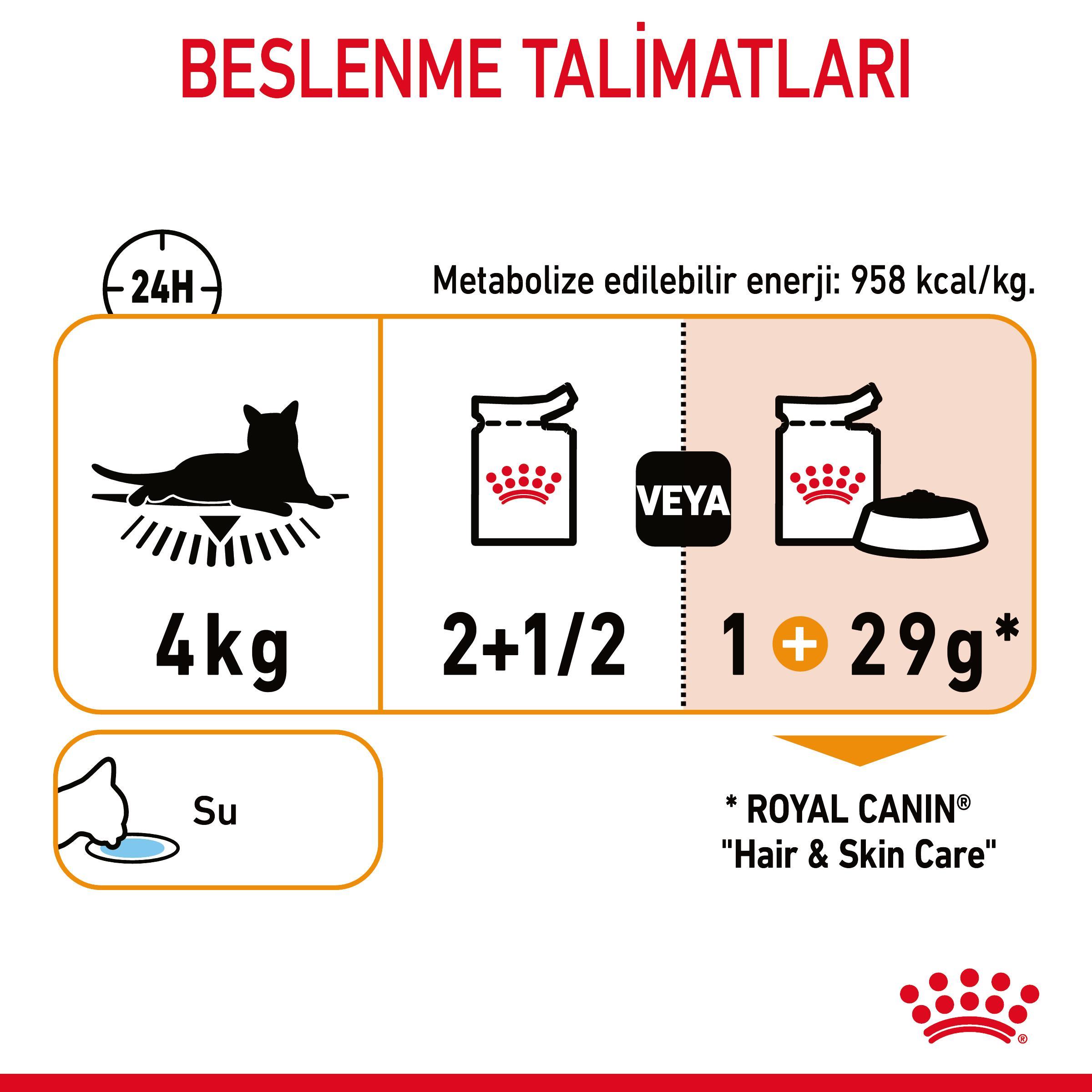 Royal Canin Hair&Skin Gravy Pouch Deri ve Tüy Sağlığı İçin Yetişkin Kedi Yaş Maması 85 Gr