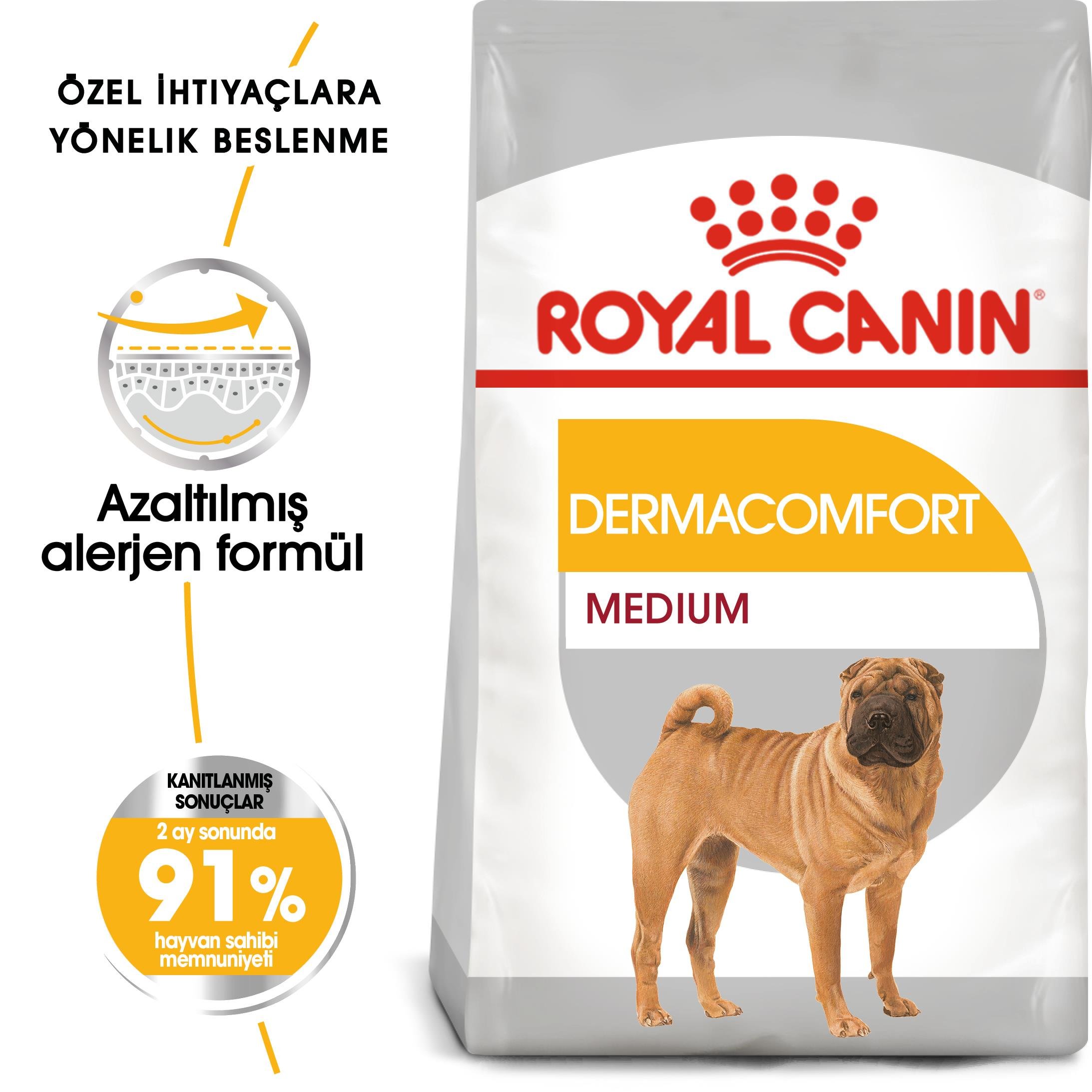 Royal Canin Medium Dermacomfort Orta Irk Yetişkin Köpek Maması 12 Kg