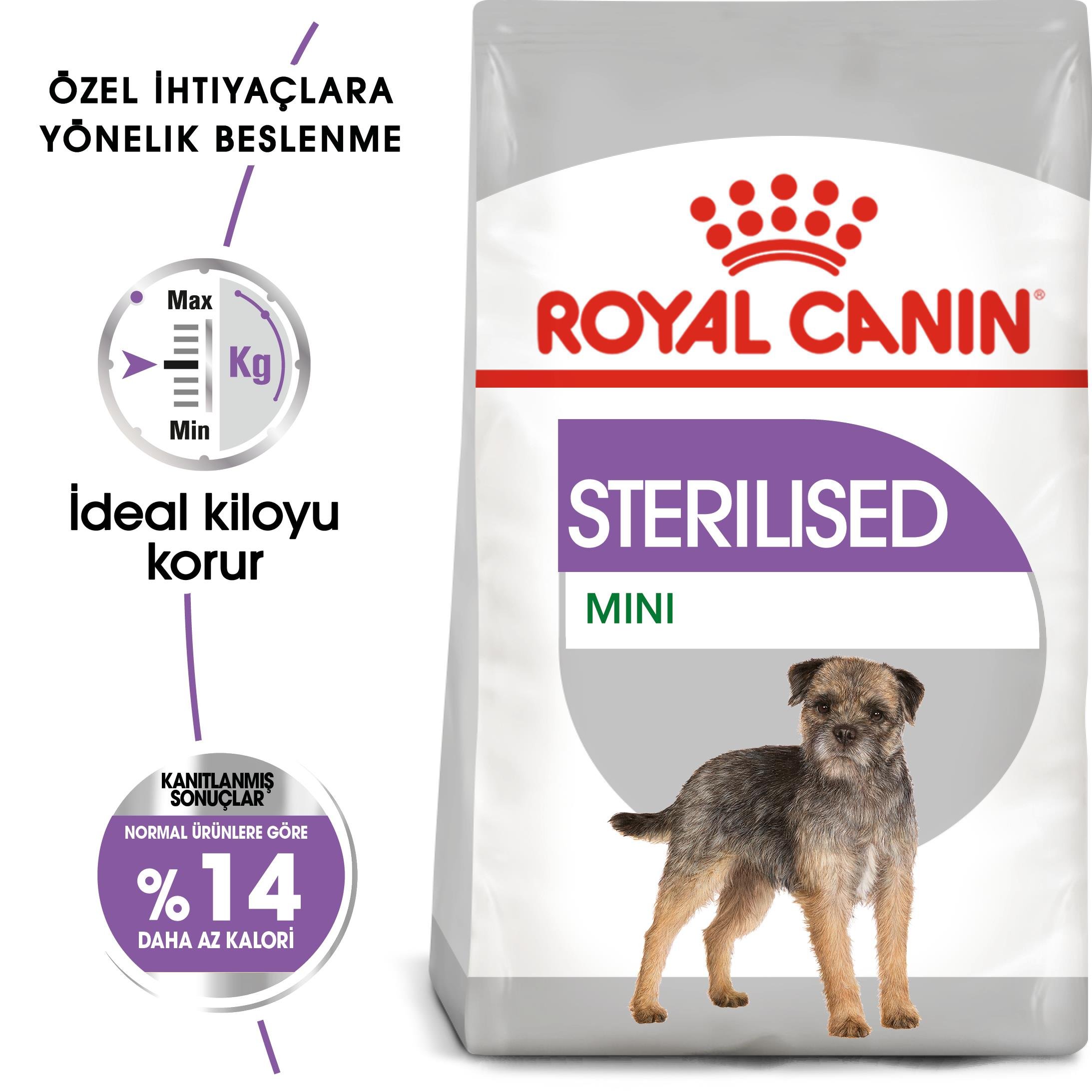 Royal Canin Mini Sterilised Kısırlaştırılmış Yetişkin Küçük Irk Köpek Maması 3 Kg