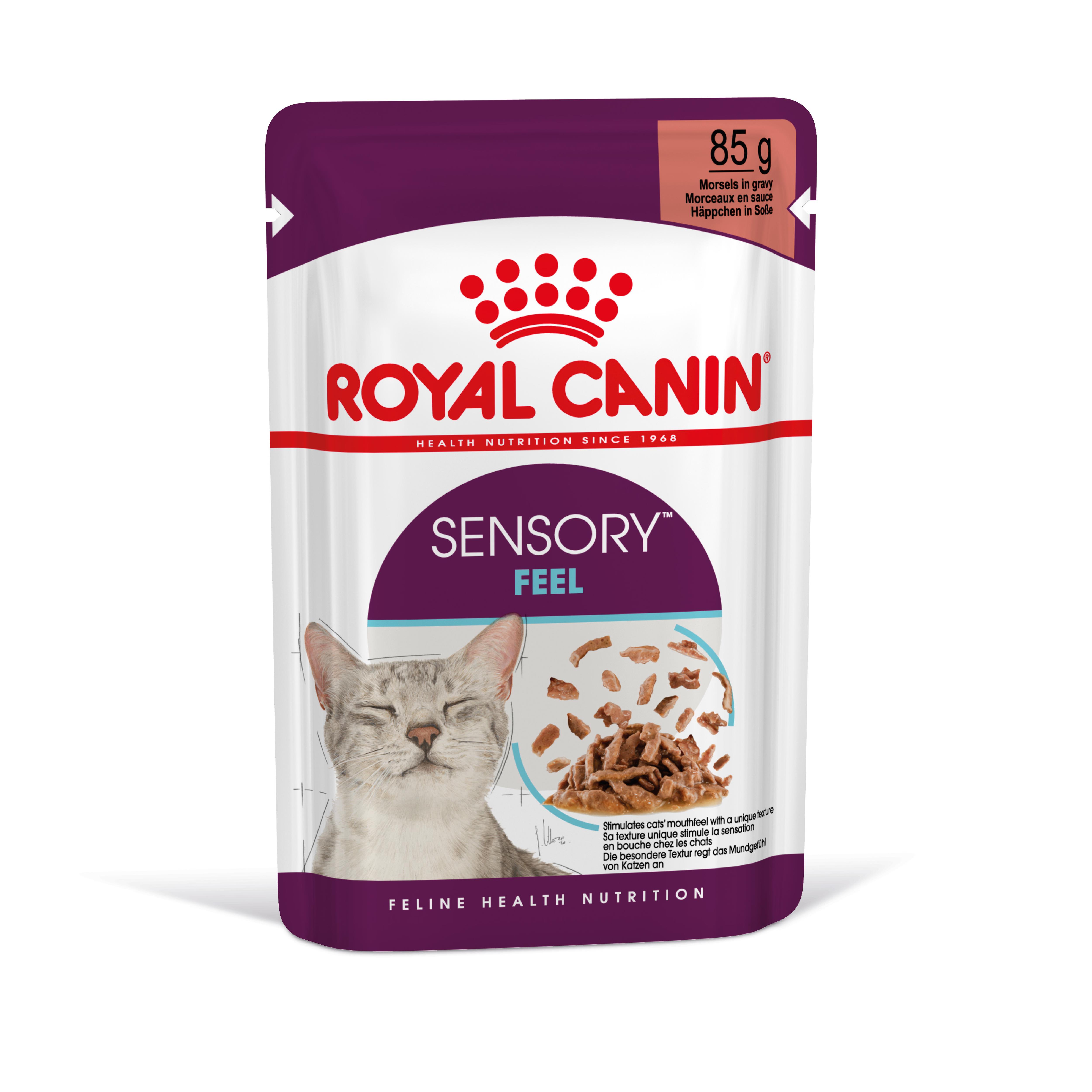 Royal Canin Sensory Feel Gravy Pouch Yetişkin Kedi Yaş Maması 85 Gr