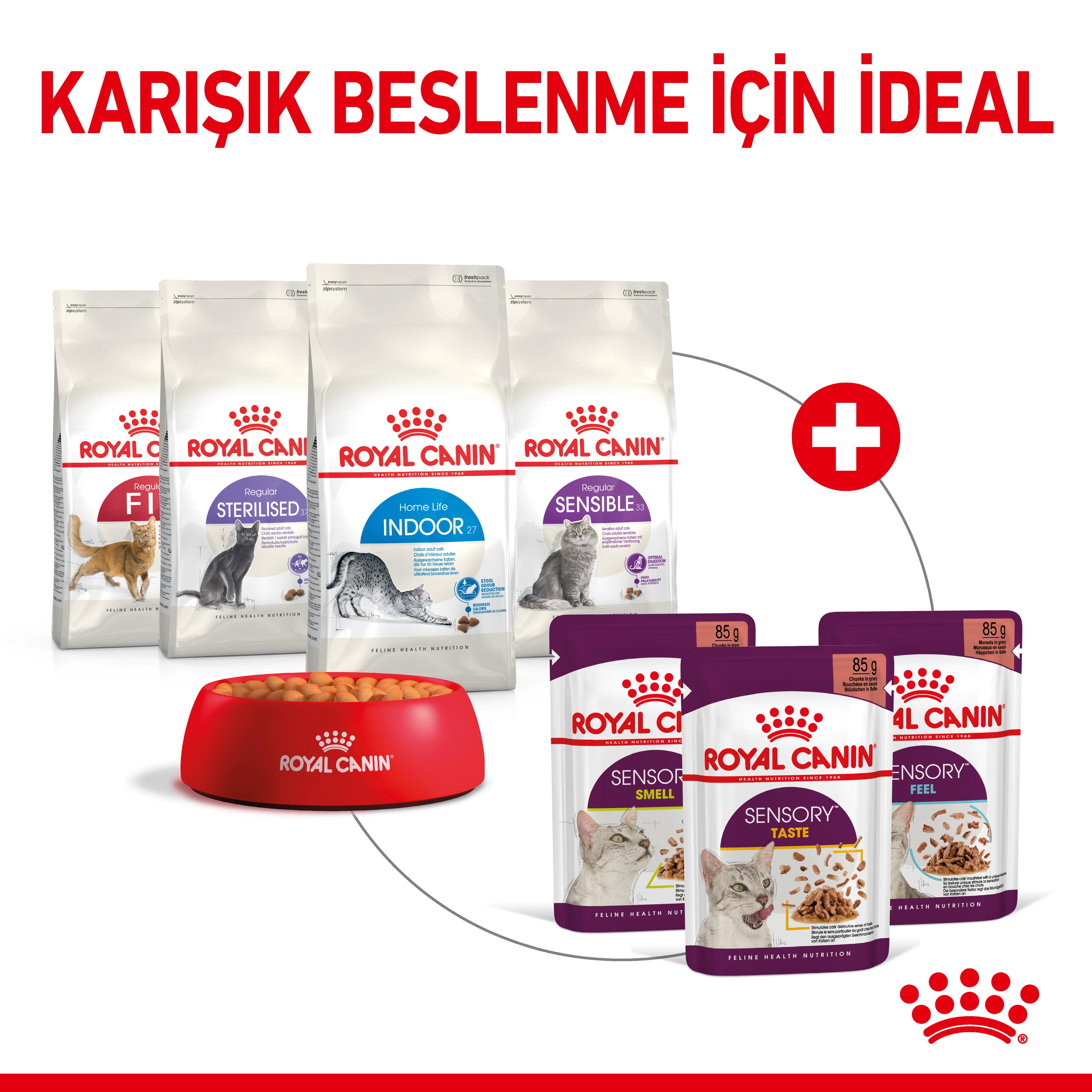 Royal Canin Sensory Taste Jelly Yetişkin Kedi Yaş Maması 85 Gr