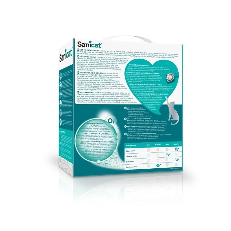 Sanicat Active White Kokusuz İnce Taneli Kedi Kumu 6 Lt