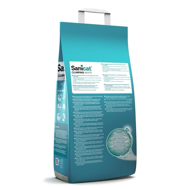 Sanicat Clumping White Kokusuz İnce Taneli Kedi Kumu 8 Lt
