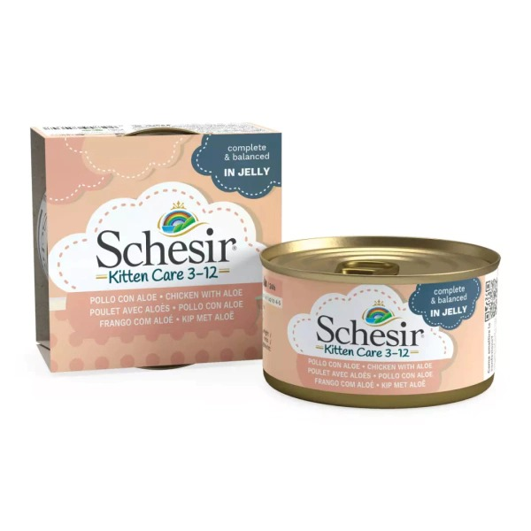 Schesir Tavuklu ve Aloe Veralı Yavru Kedi Konservesi 85 Gr