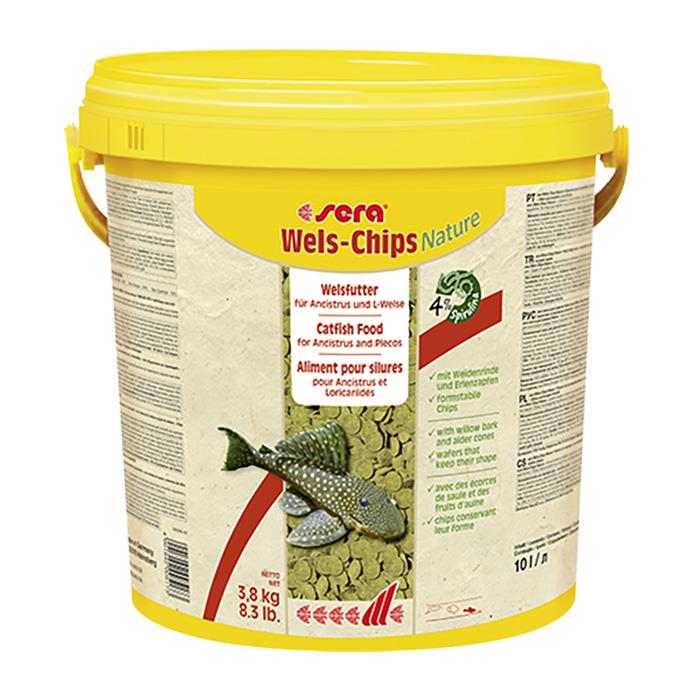 Sera Wels Chips Nature Dip Balık Yemi 10 Lt 3,8 Kg