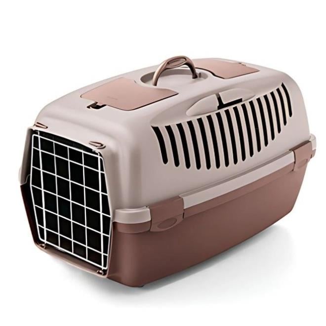 Stefanplast Gulliver 2 Metal Kapılı Kedi & Köpek Taşıma Çantası Pembe 55x36x35 Cm