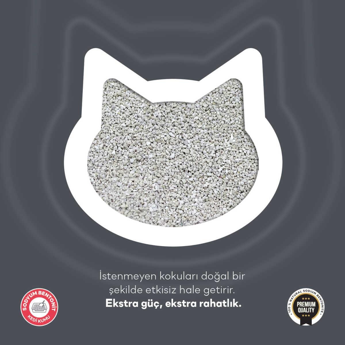 Toi Moi Natura Cream Aktif Karbon Sodyum Bentonit İnce Kedi Kumu 10 Lt