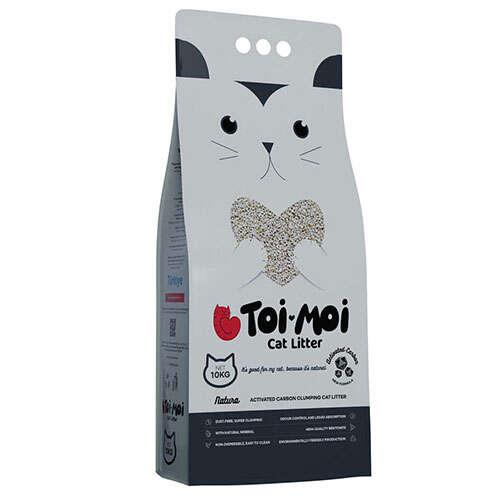 Toi Moi Natura Cream Aktif Karbon Sodyum Bentonit İnce Kedi Kumu 10 Lt