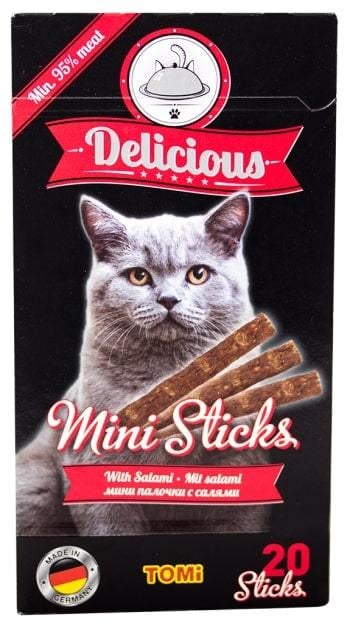Tomi Kedi Mini Stick Salamlı 20x2 Gr 40 Gr