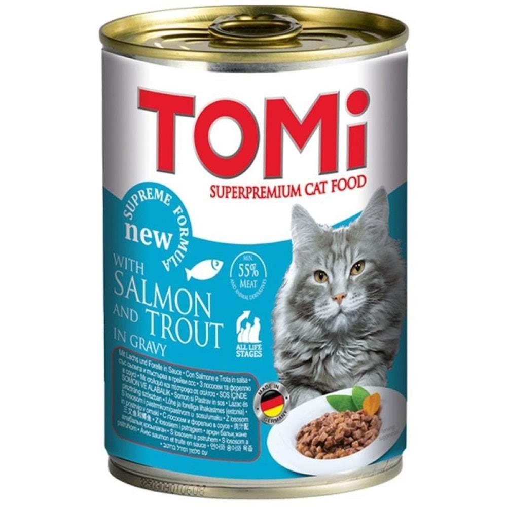 Tomi Kedi Somonlu Alabalıklı Yaş Mama 400 Gr