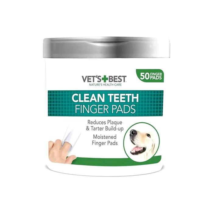 Vet's Best Köpekler İçin Diş Temizleme Parmak Pedi 50'li