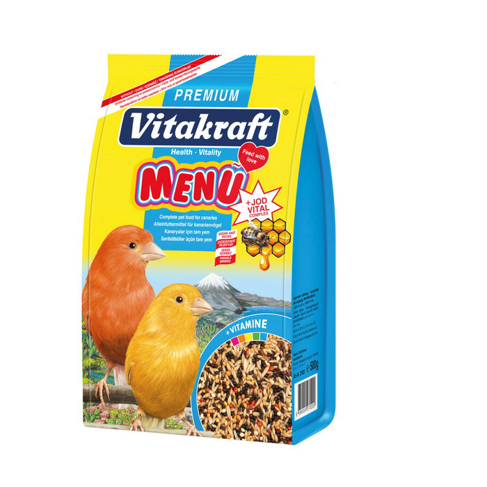 Vitakraft Kanarya Menu Premium + Jodvital 500 Gr 