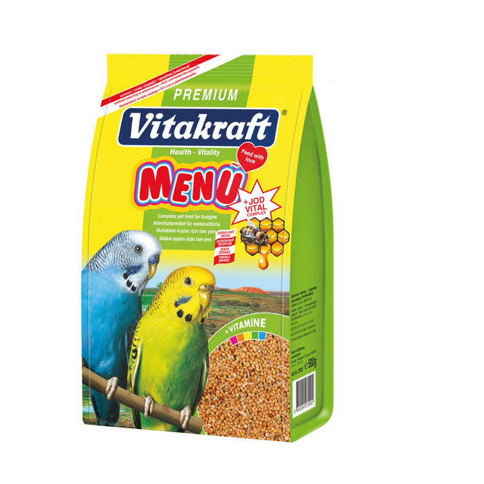 Vitakraft Muhabbet Menu Premium + Jodvital 500 Gr 