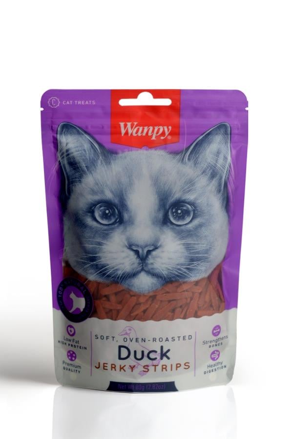 Wanpy Gerçek Ördek Fileto Yumuşak Kedi Ödülü 80 Gr