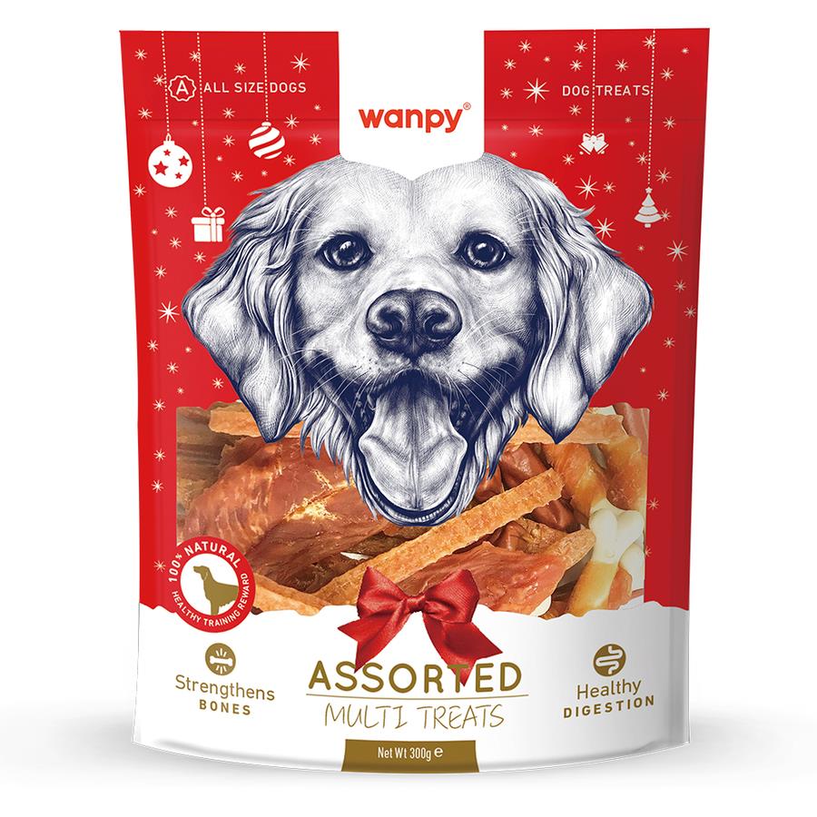 Wanpy Karışık Yılbaşı Paket Köpek Ödülü 300 Gr