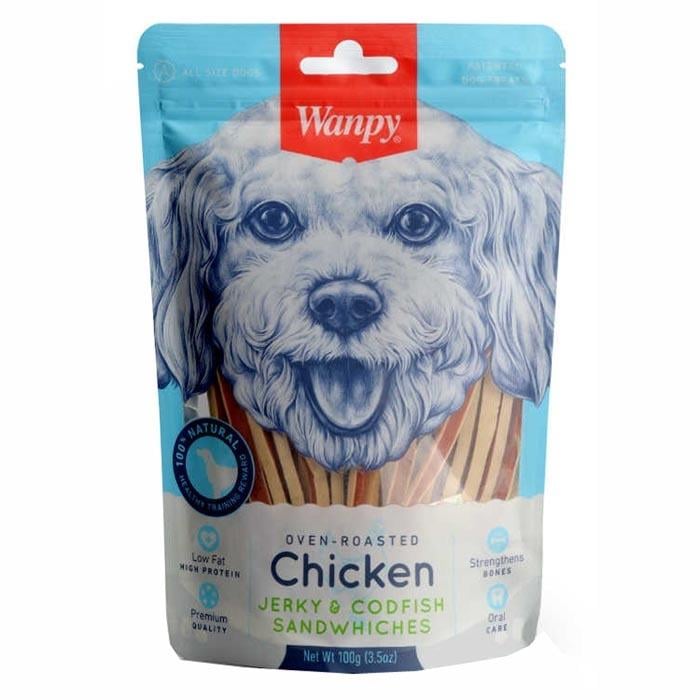 Wanpy Tavuklu & Morina Balıklı Köpek Ödülü 100 Gr