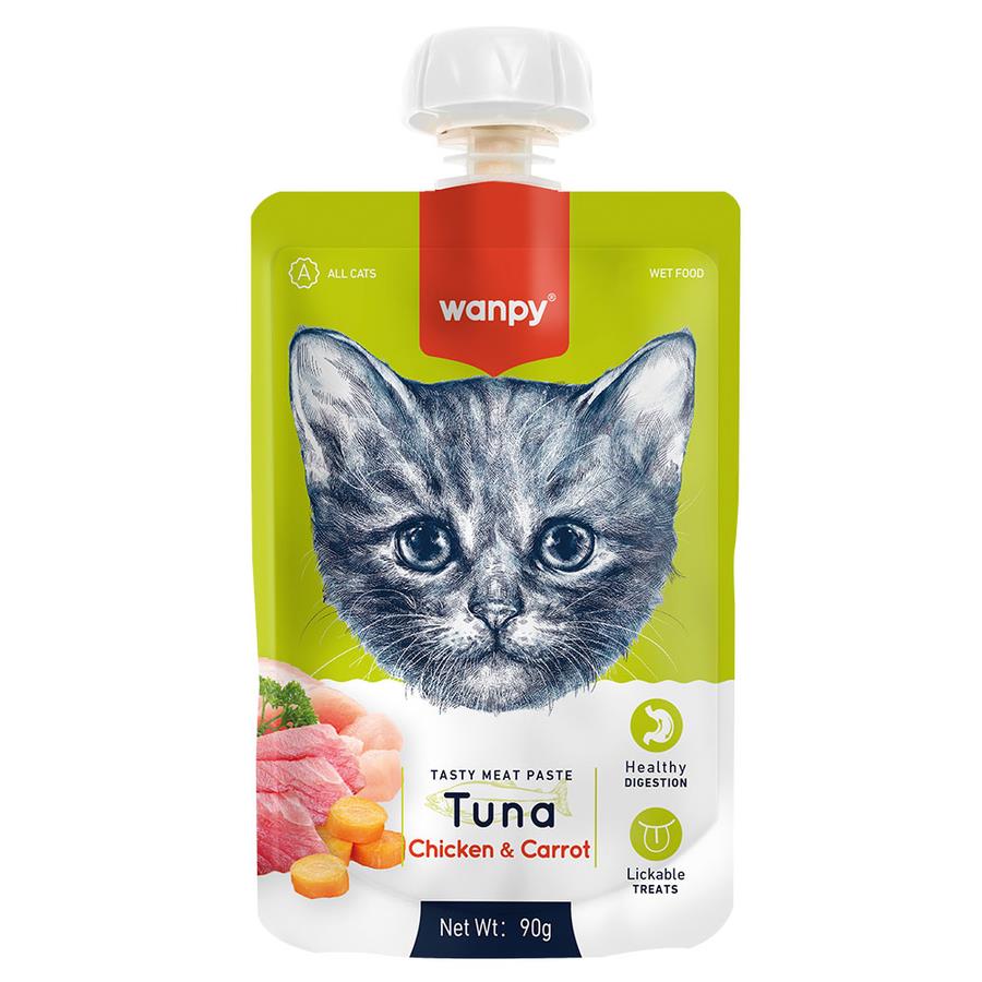 Wanpy Taze Ton Balıklı & Tavuklu Kedi Et Ezmesi 90 Gr