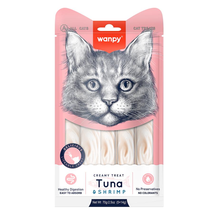 Wanpy Ton&Karides Krema Likit Kedi Ödülü 5x14 Gr